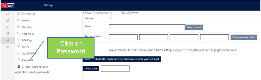 Best4mailing click on password