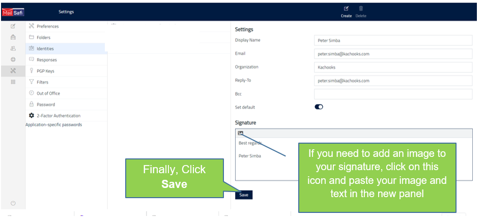 Best4mailing preferred identity signature