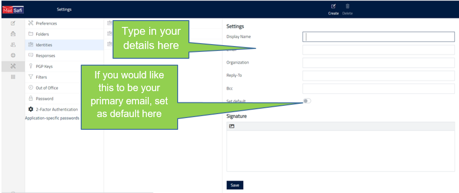 Best4mailing fill in identity details