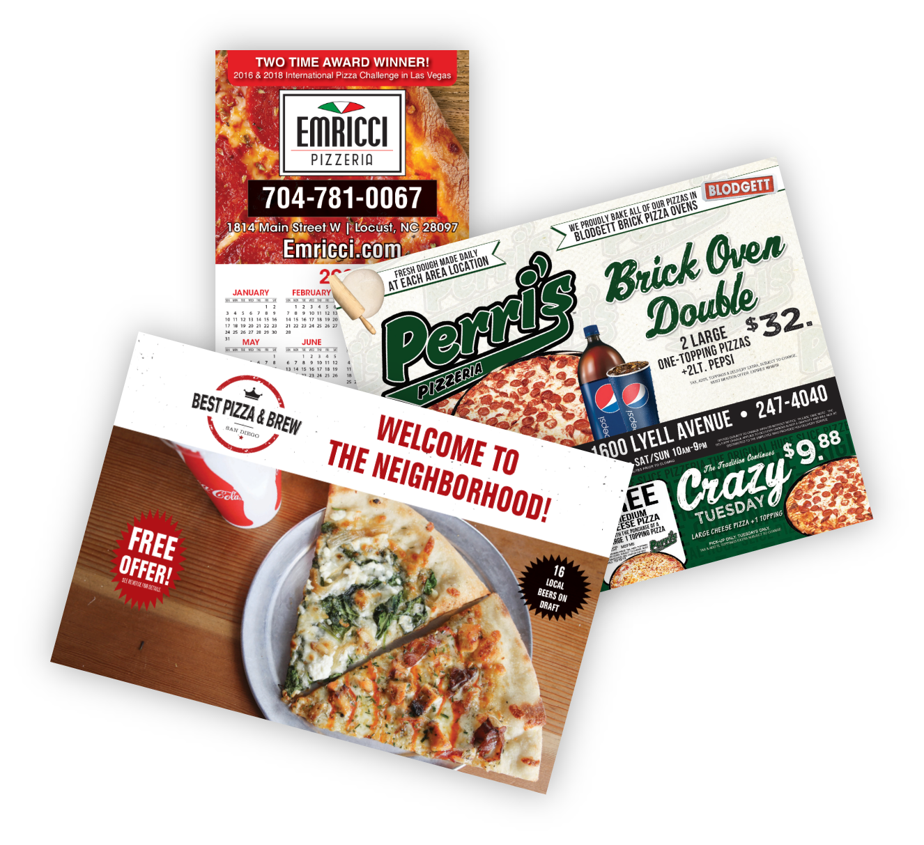 Pizza Direct Mail Products from Best4mailing