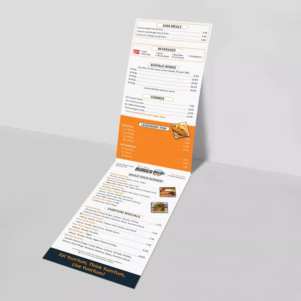 Folded Restaurant Magnet