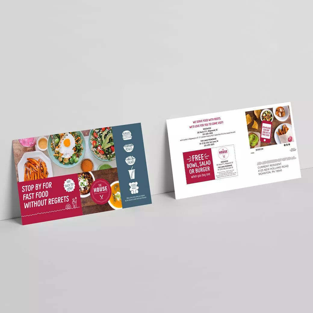 Oversized Restaurant Postcard