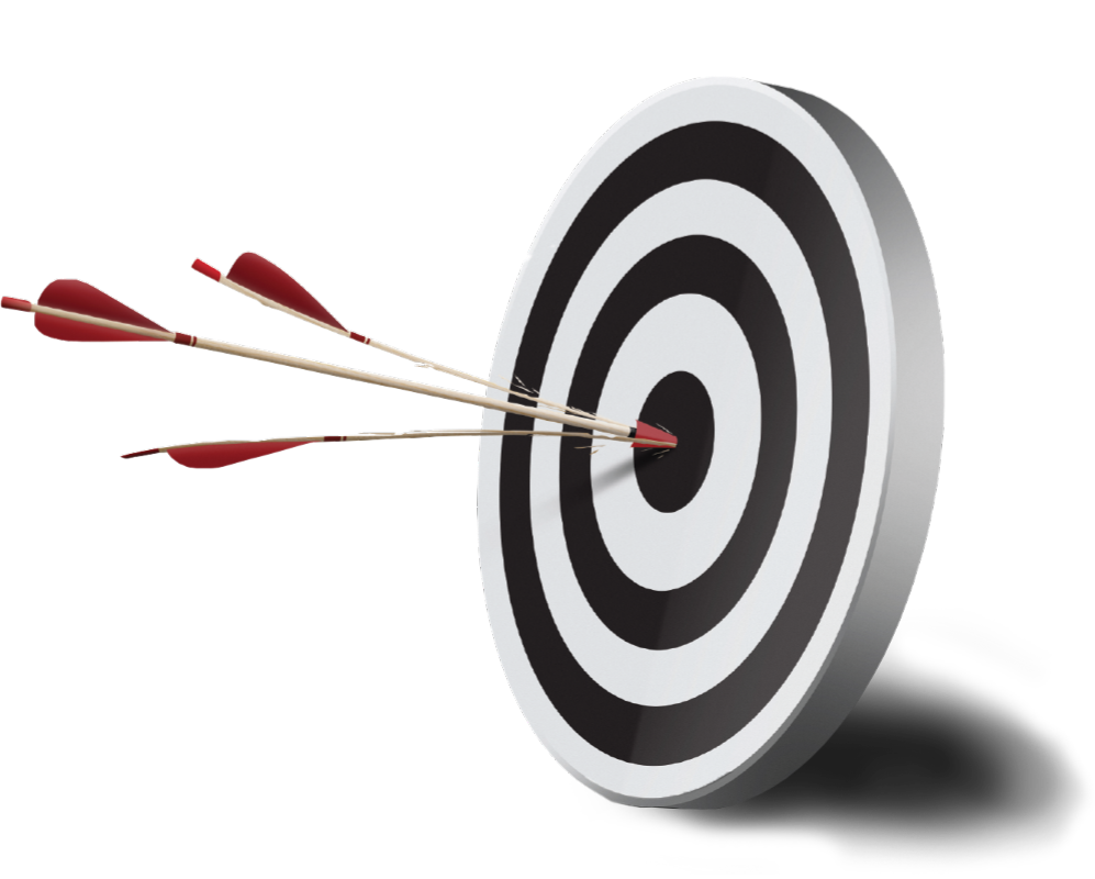 Split dart in bullseye