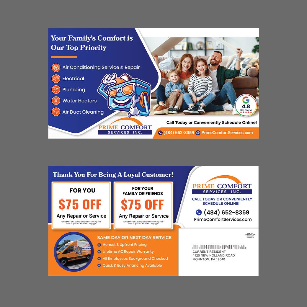 Oversized Postcard - HVAC
