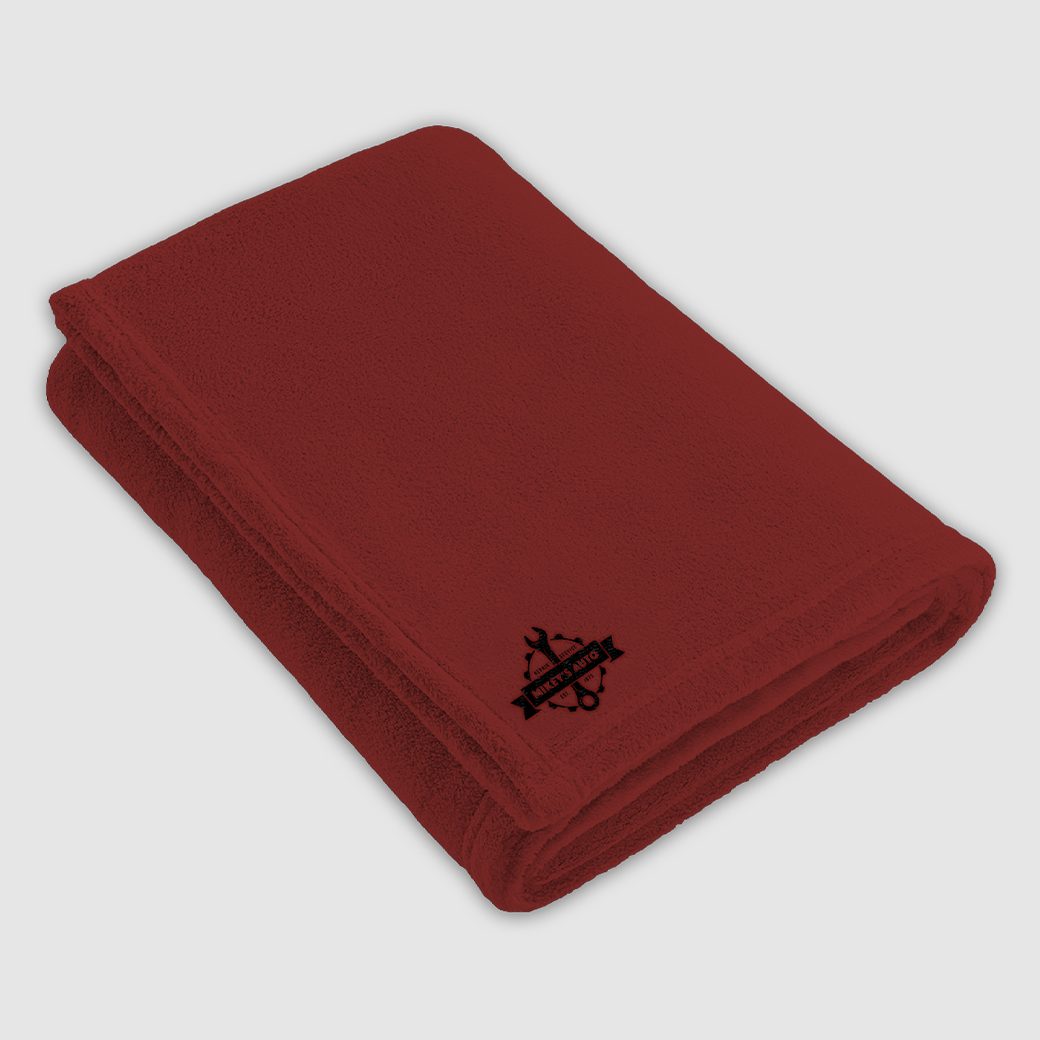 Embroidered blanket example