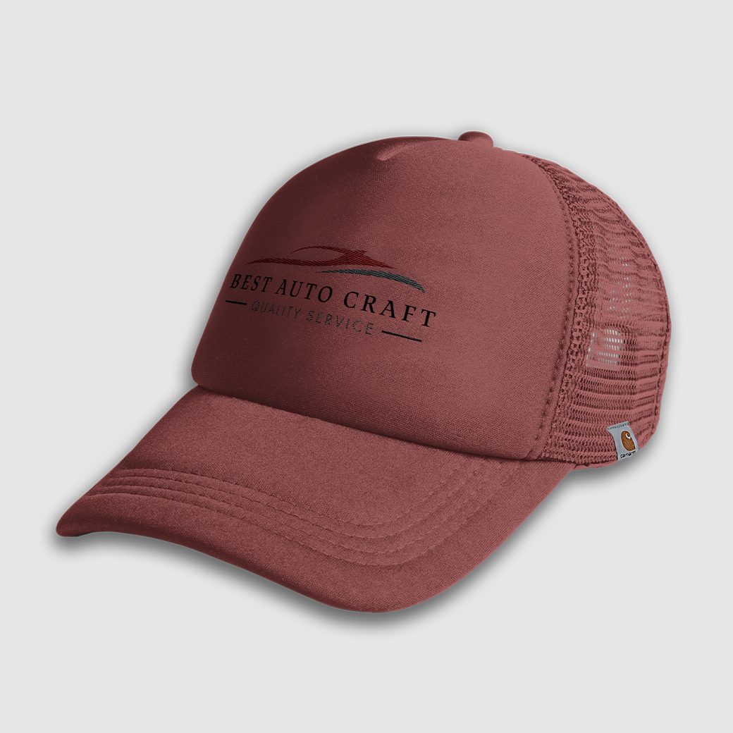 Embroidered hat sample