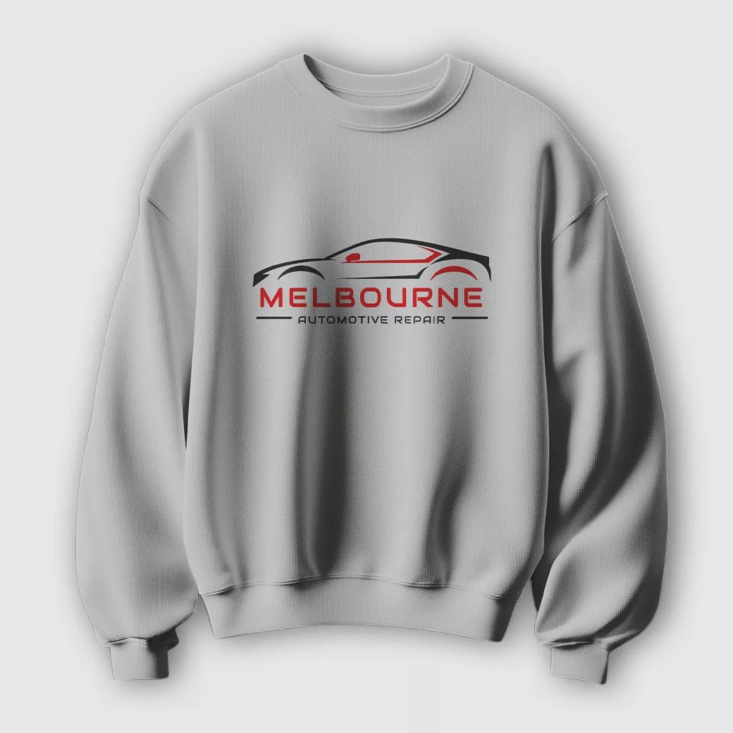Printed crew neck sweartshirt sample