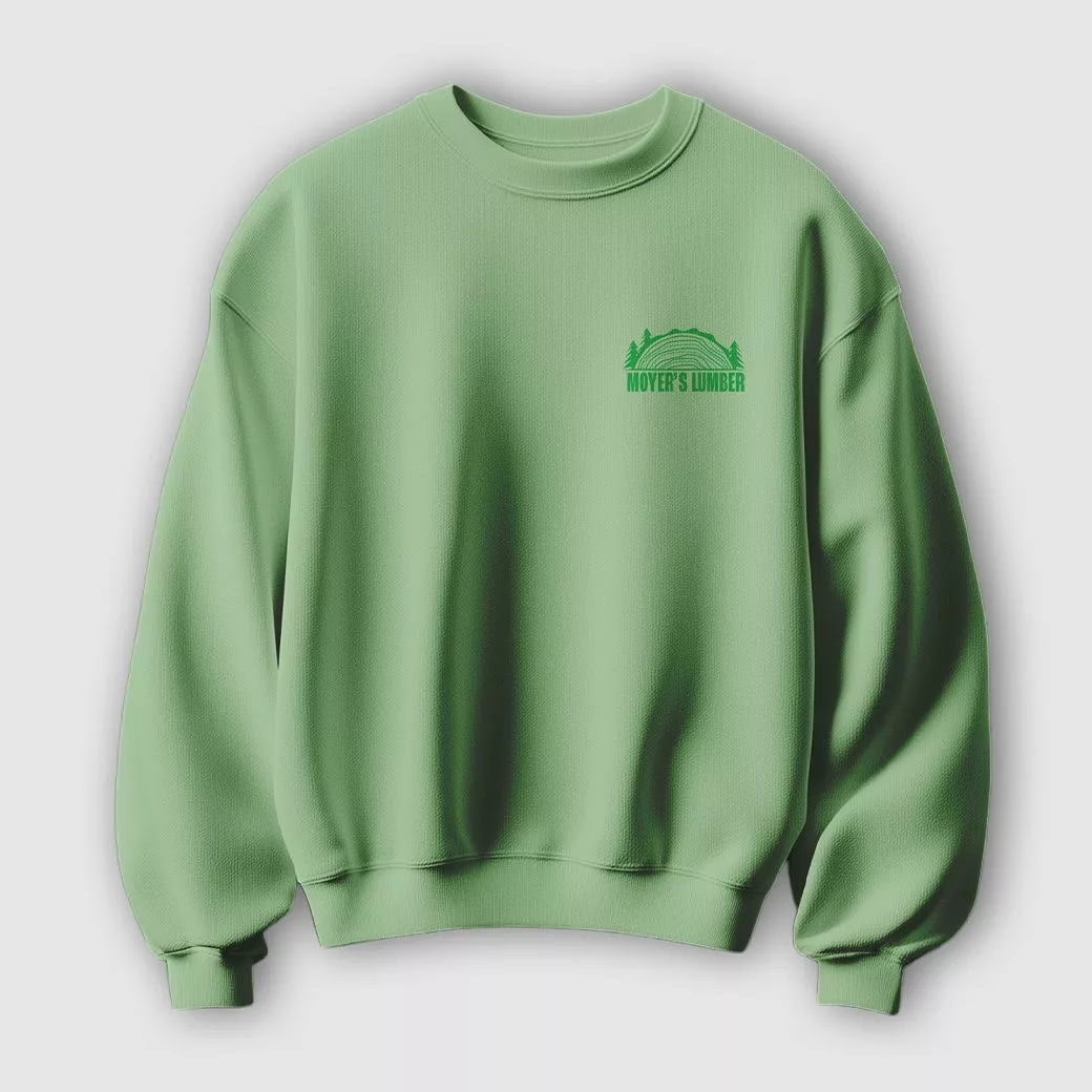 Printed crew neck sweartshirt sample