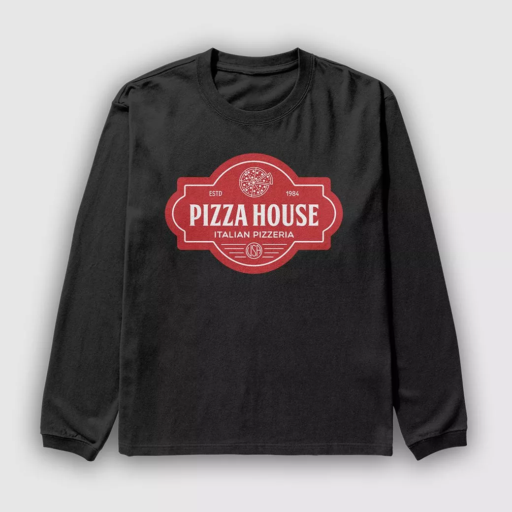 printed long-sleeve tee sample