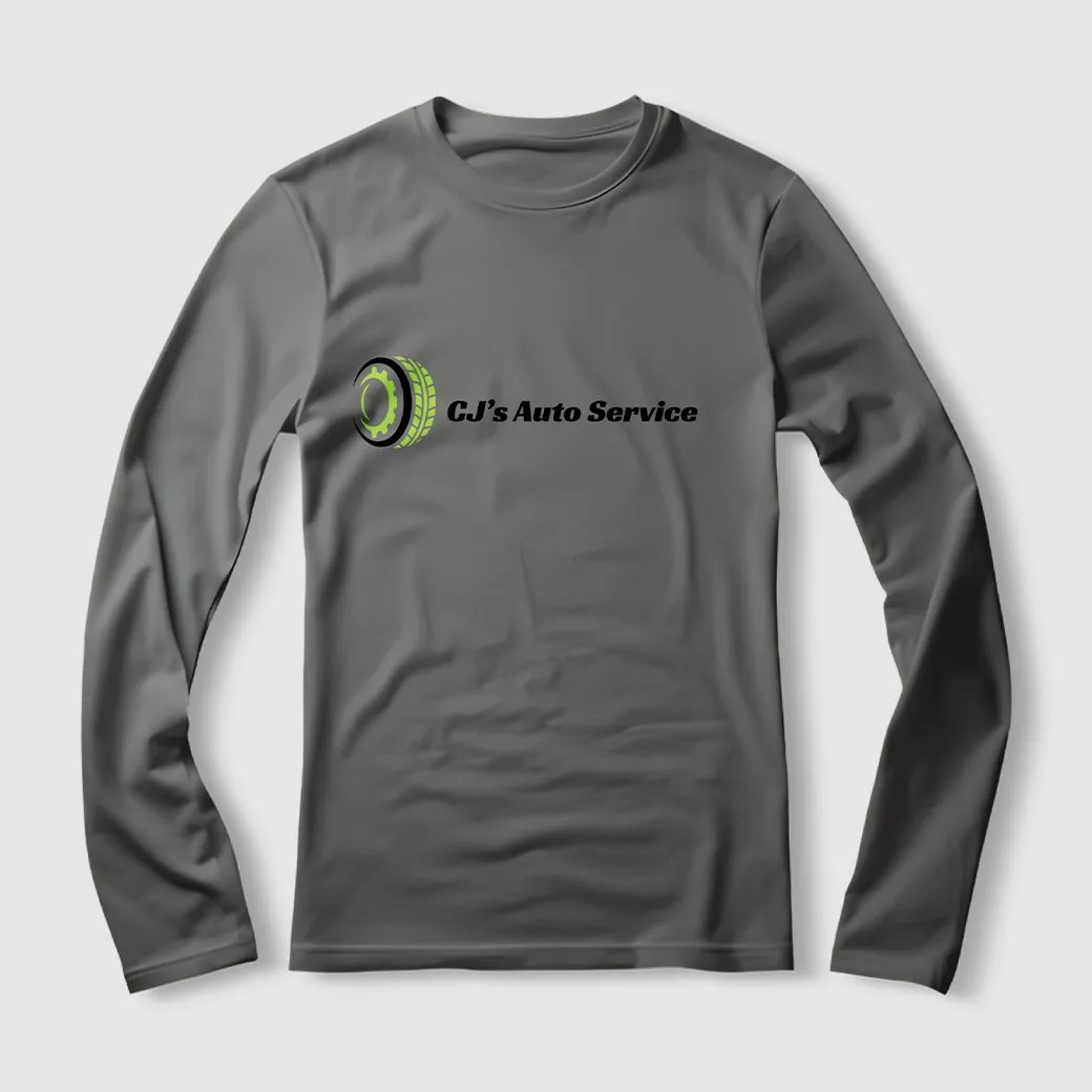 printed long-sleeve tee sample