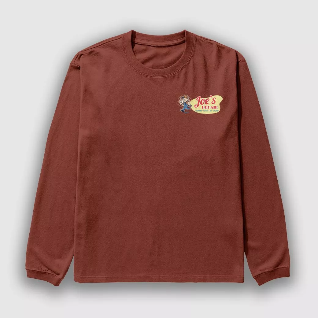 printed long-sleeve tee sample