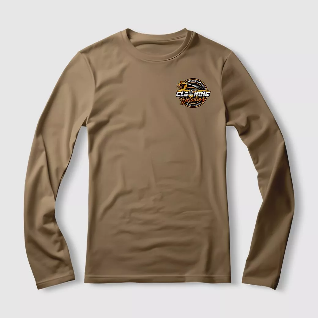 printed long-sleeve tee sample