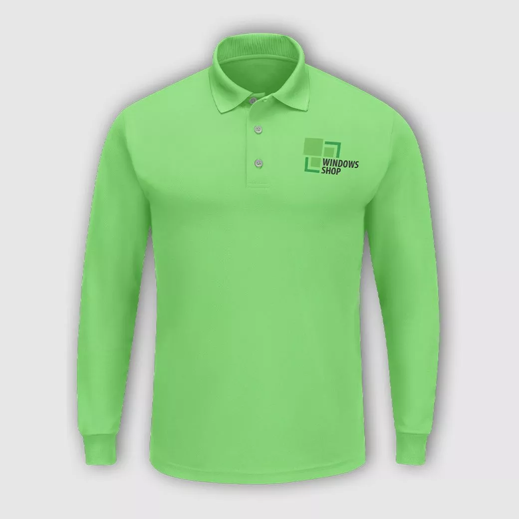 Embroidered polo sample