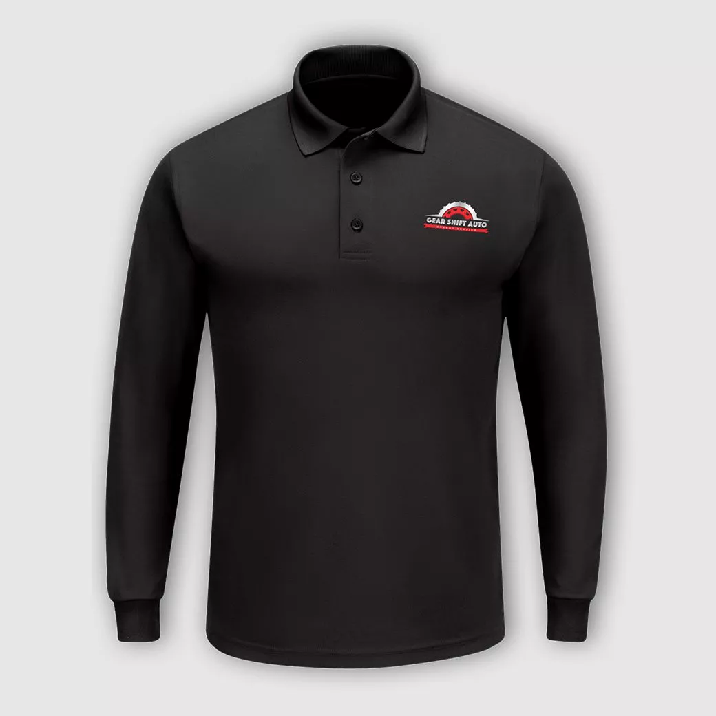 Embroidered polo sample
